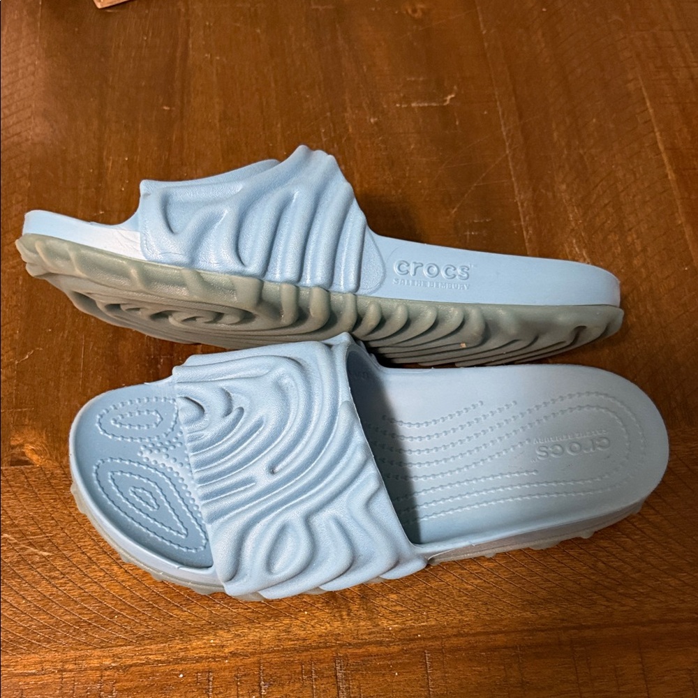 CROCS pollex slide Tashmoo SALEHE BEMBURY marked m6 w8 but fit like a w 7.5 - Picture 2 of 5